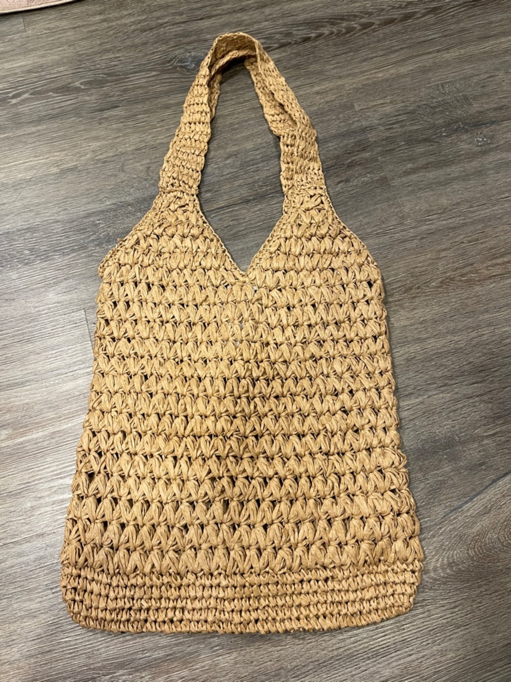 Primark Braided Straw Shoulder Bag - Warm Brown